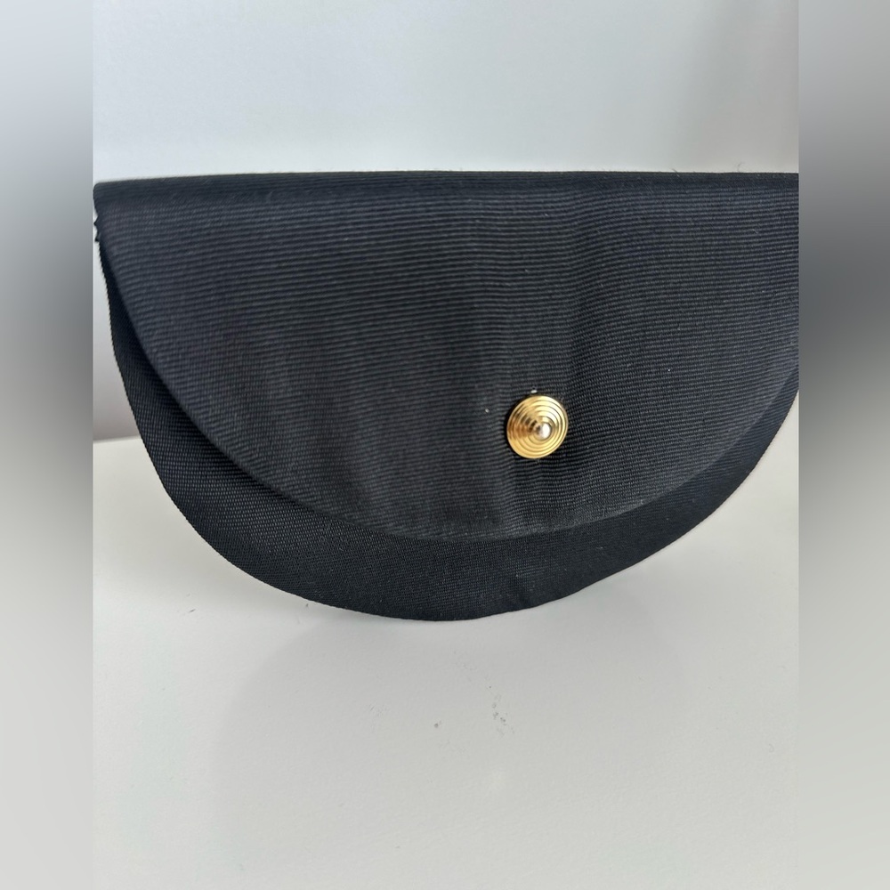 Sothy's Paris Elegant Black Clutch with Gold Accent - Picture 5 of 8